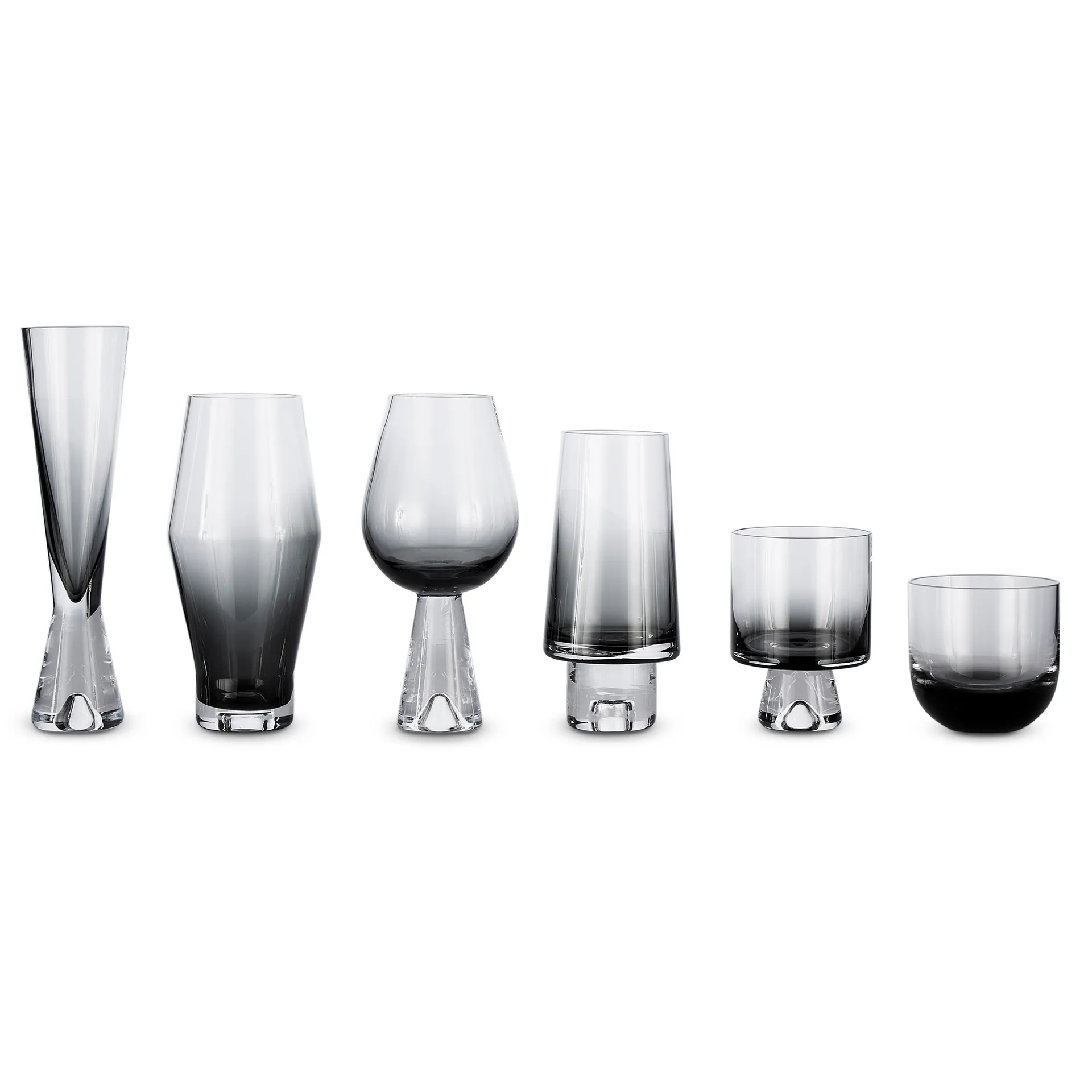 Tank Wasserglas niedrig 2er-Pack, Schwarz Tom Dixon