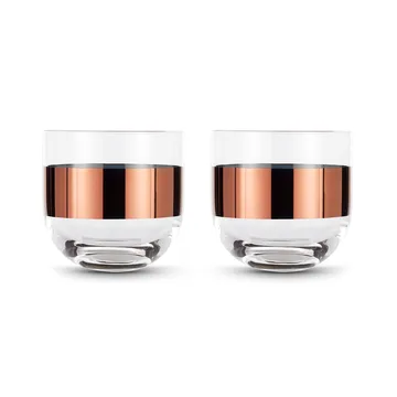 Tank Whiskyglas 30 cl 2er-Pack - Clear-copper - Tom Dixon