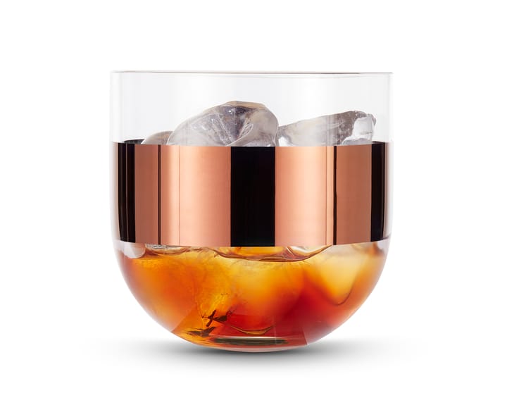 Tank Whiskyglas 30 cl 2er-Pack, Clear-copper Tom Dixon