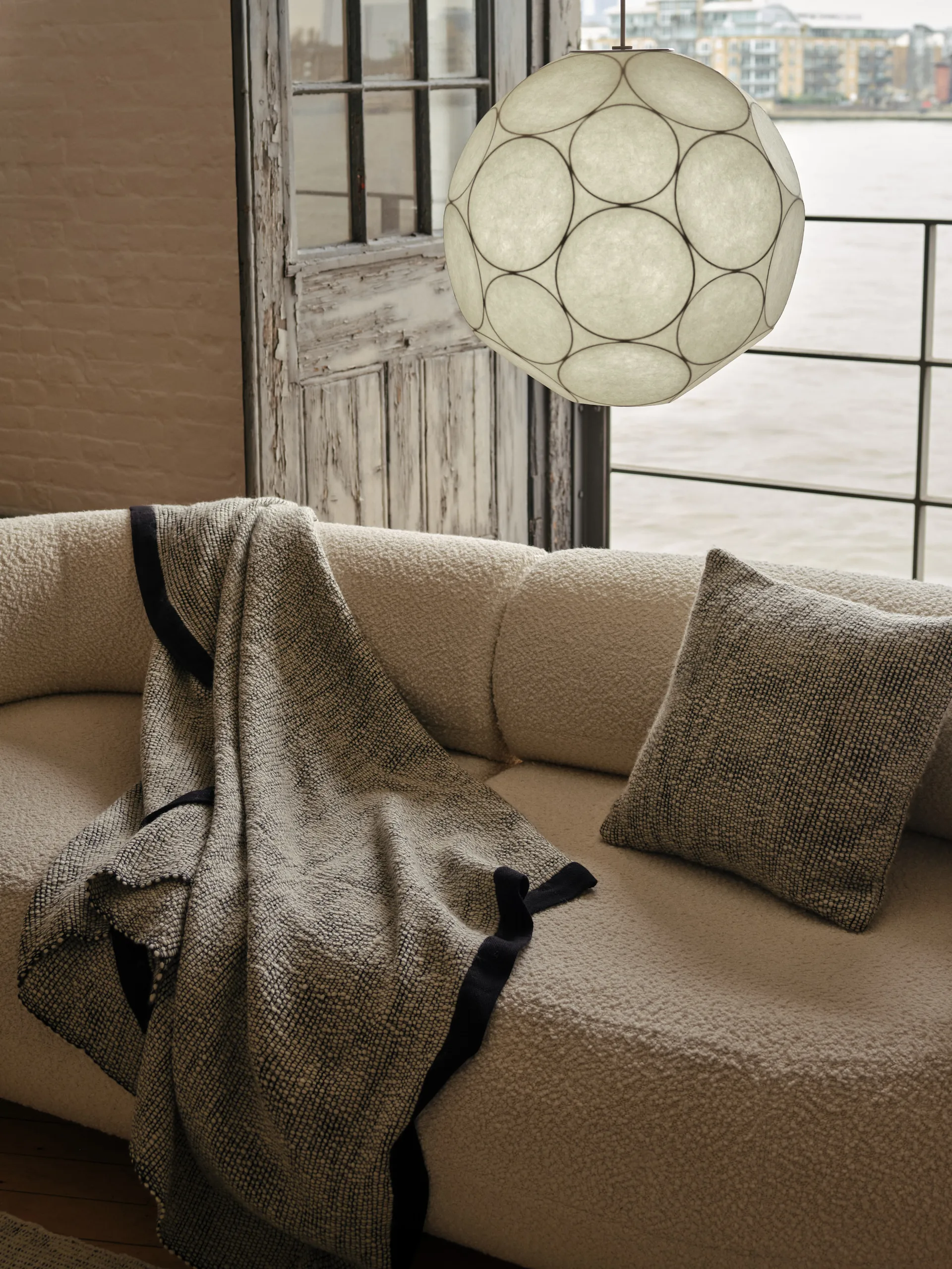 Thread Filz 140x180 cm, Black & White Tom Dixon