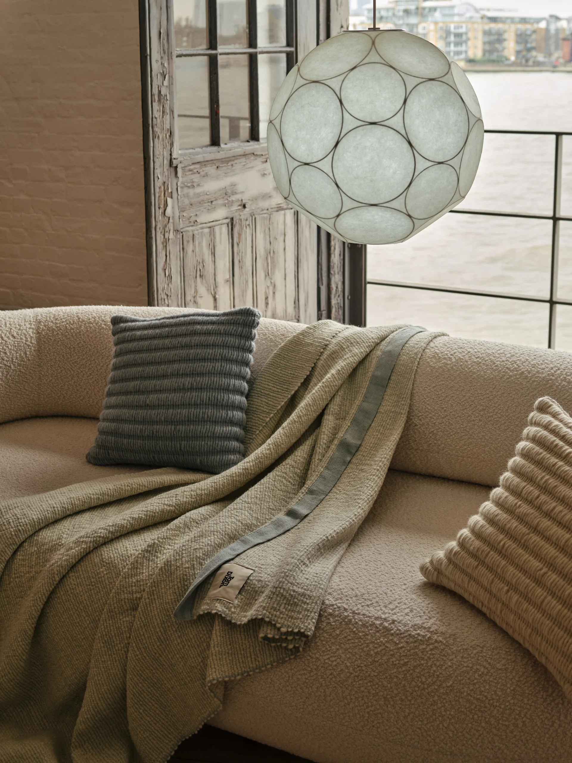 Thread Filz 140x180 cm, Blue & White Tom Dixon