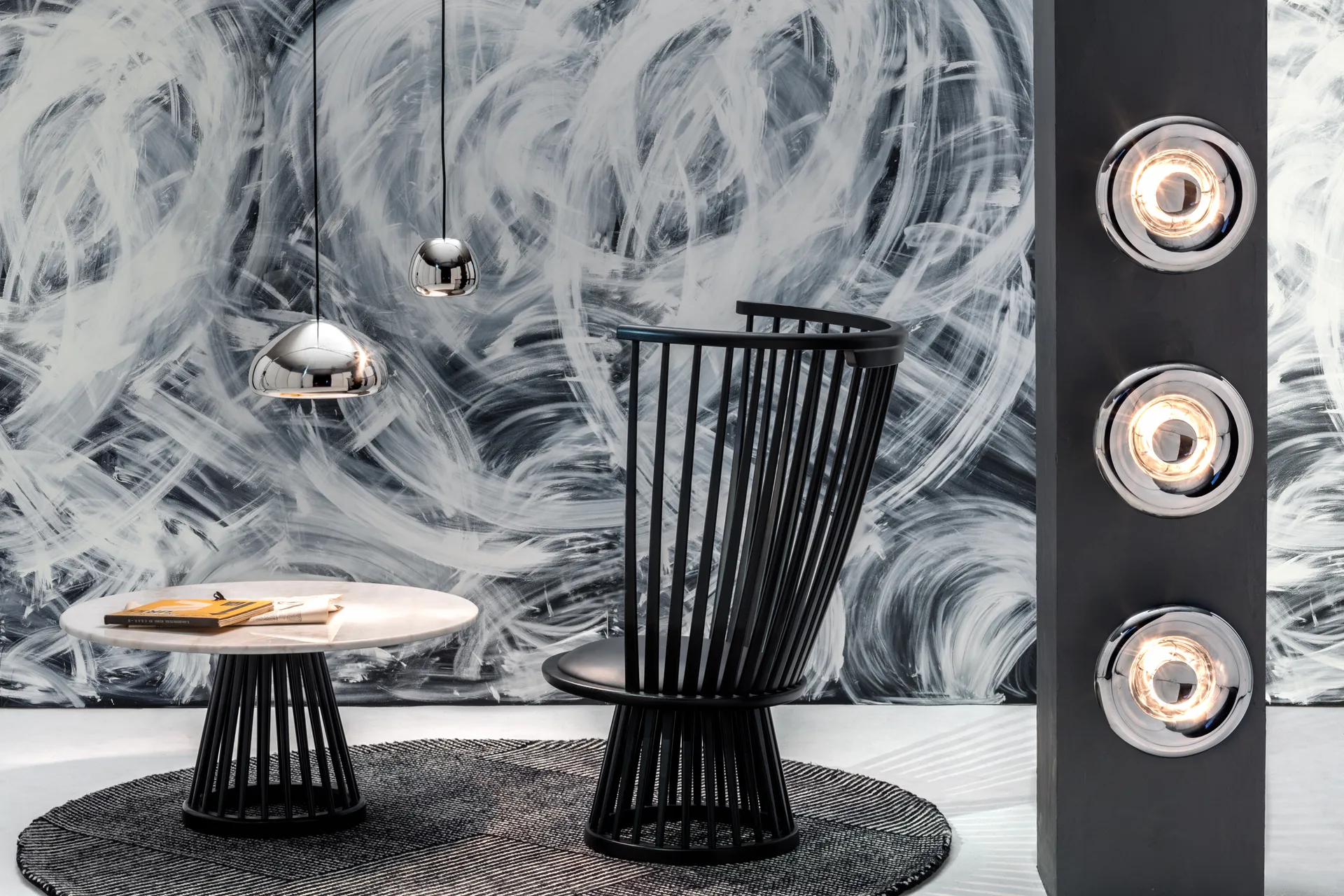 Void Surface Wandleuchte LED Ø30 cm, Edelstahl Tom Dixon