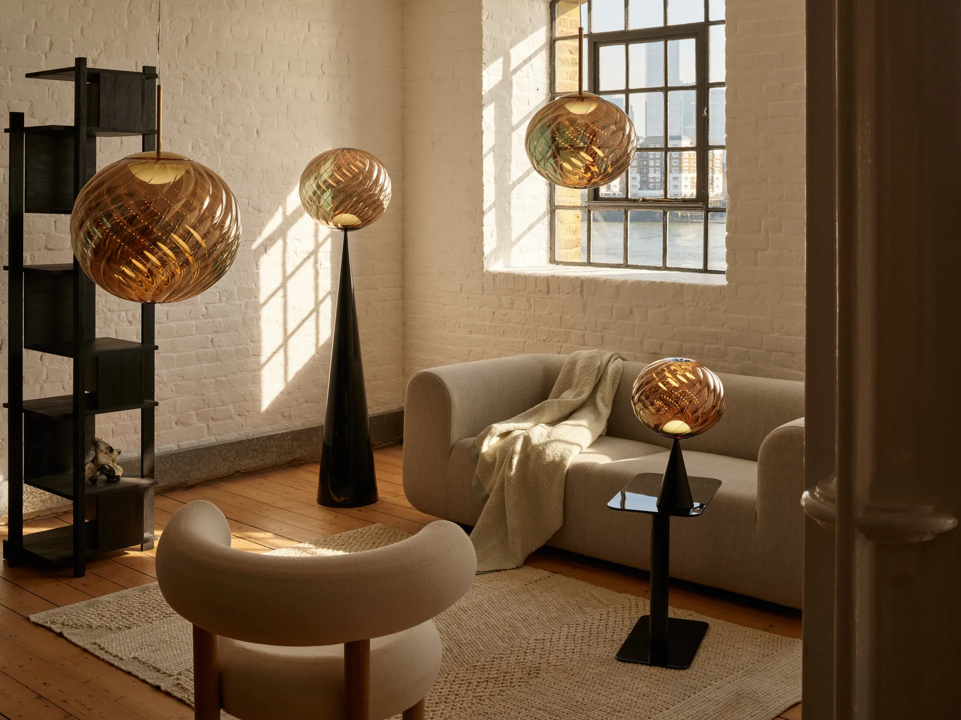 Whirl Pendelleuchte Ø30 cm, Gold Tom Dixon