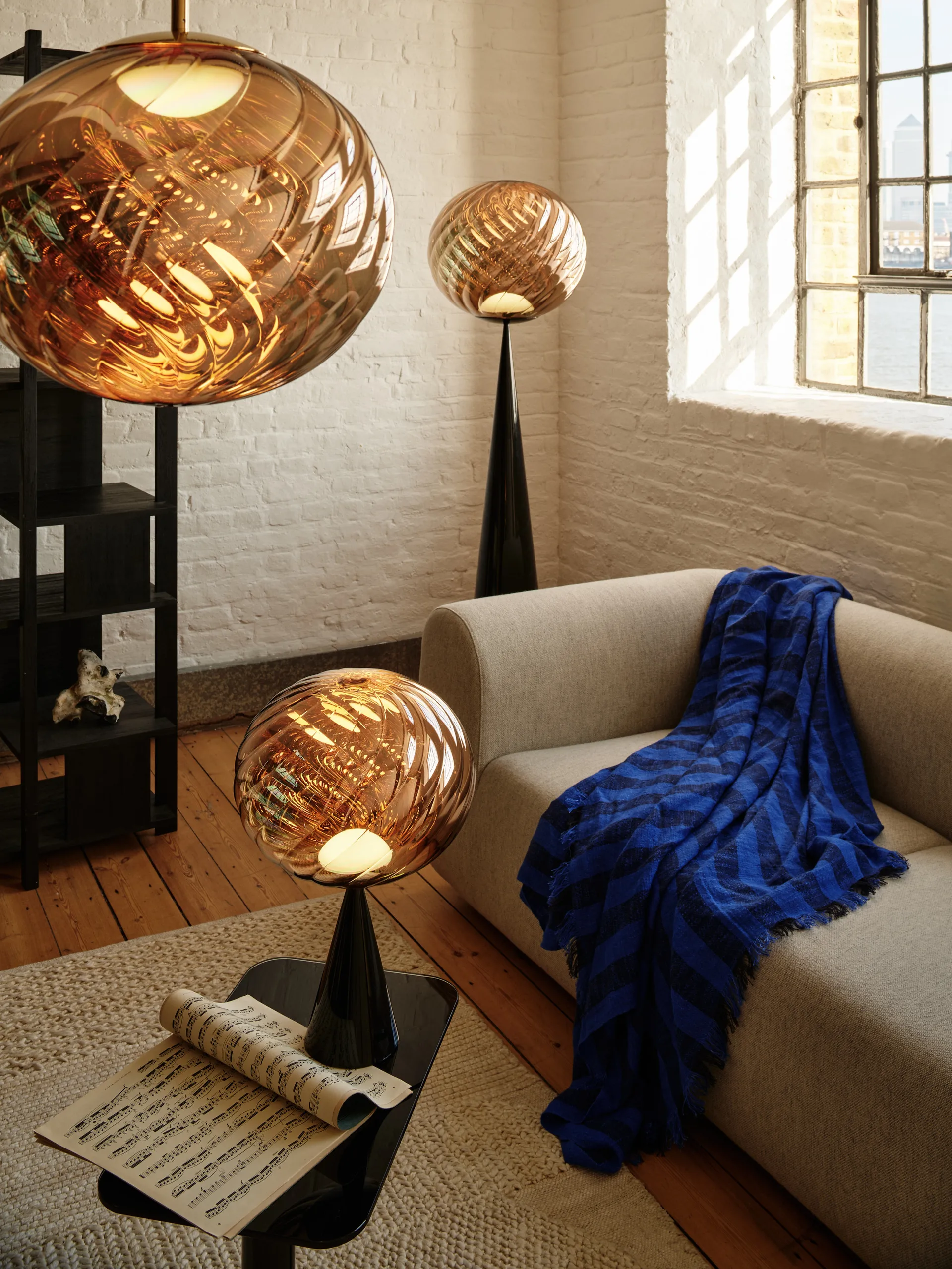 Whirl Pendelleuchte Ø30 cm, Gold Tom Dixon