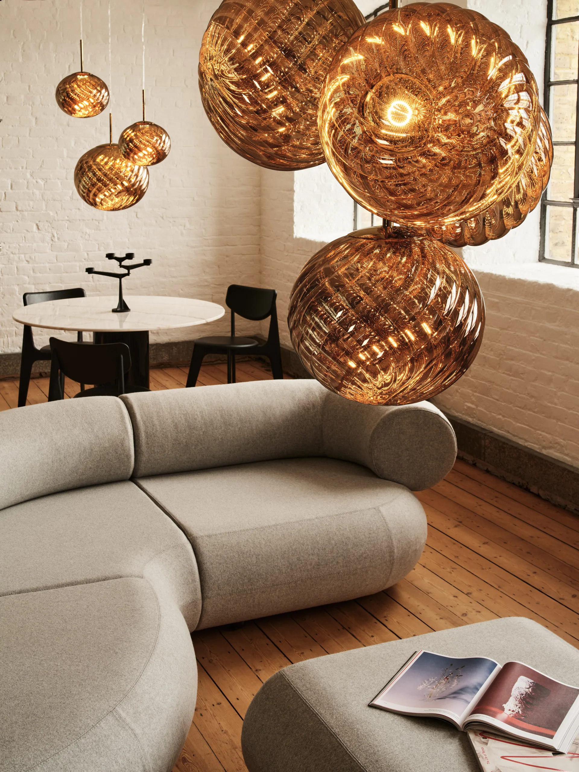 Whirl Pendelleuchte Ø30 cm, Gold Tom Dixon