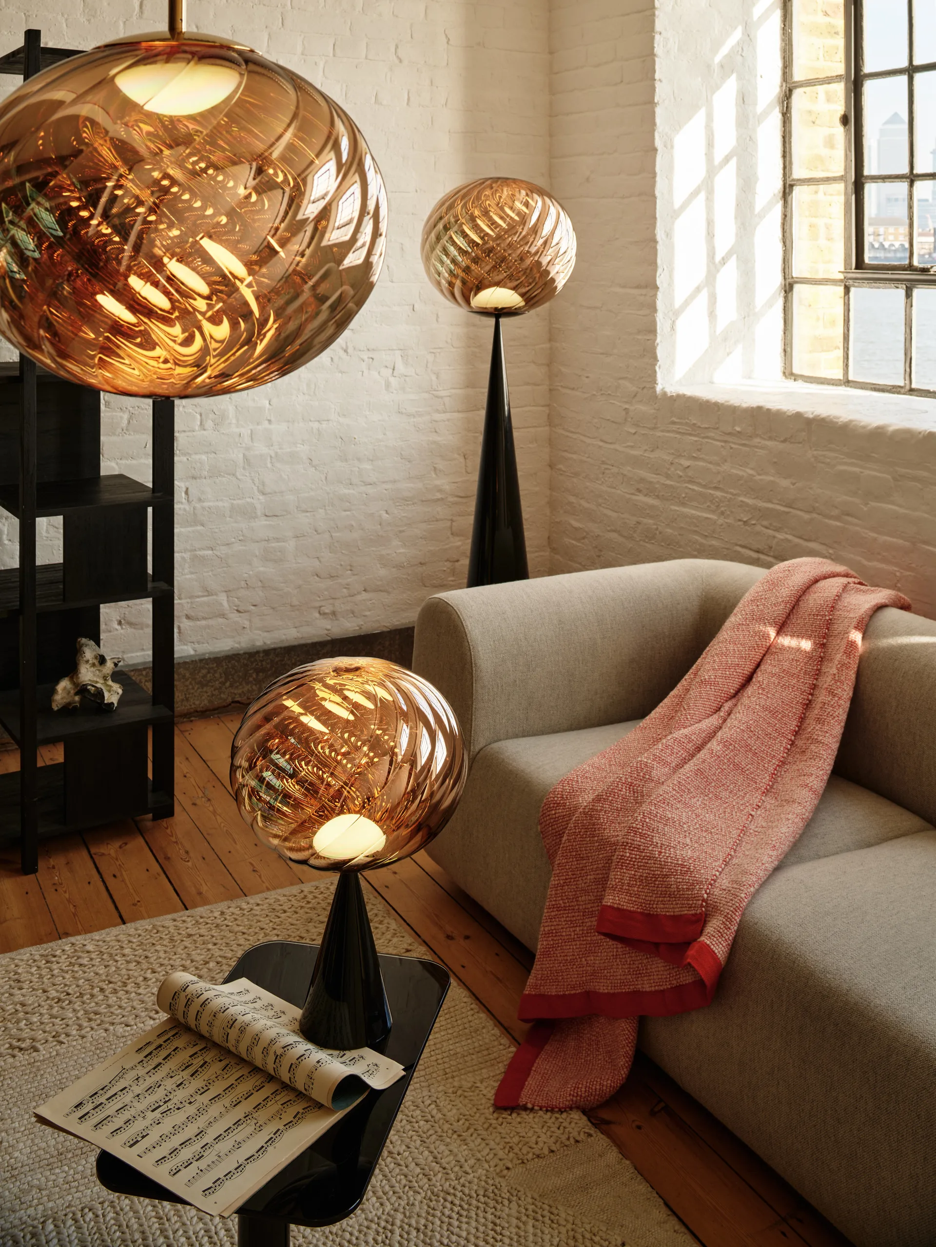 Whirl Pendelleuchte Ø45 cm, Gold Tom Dixon