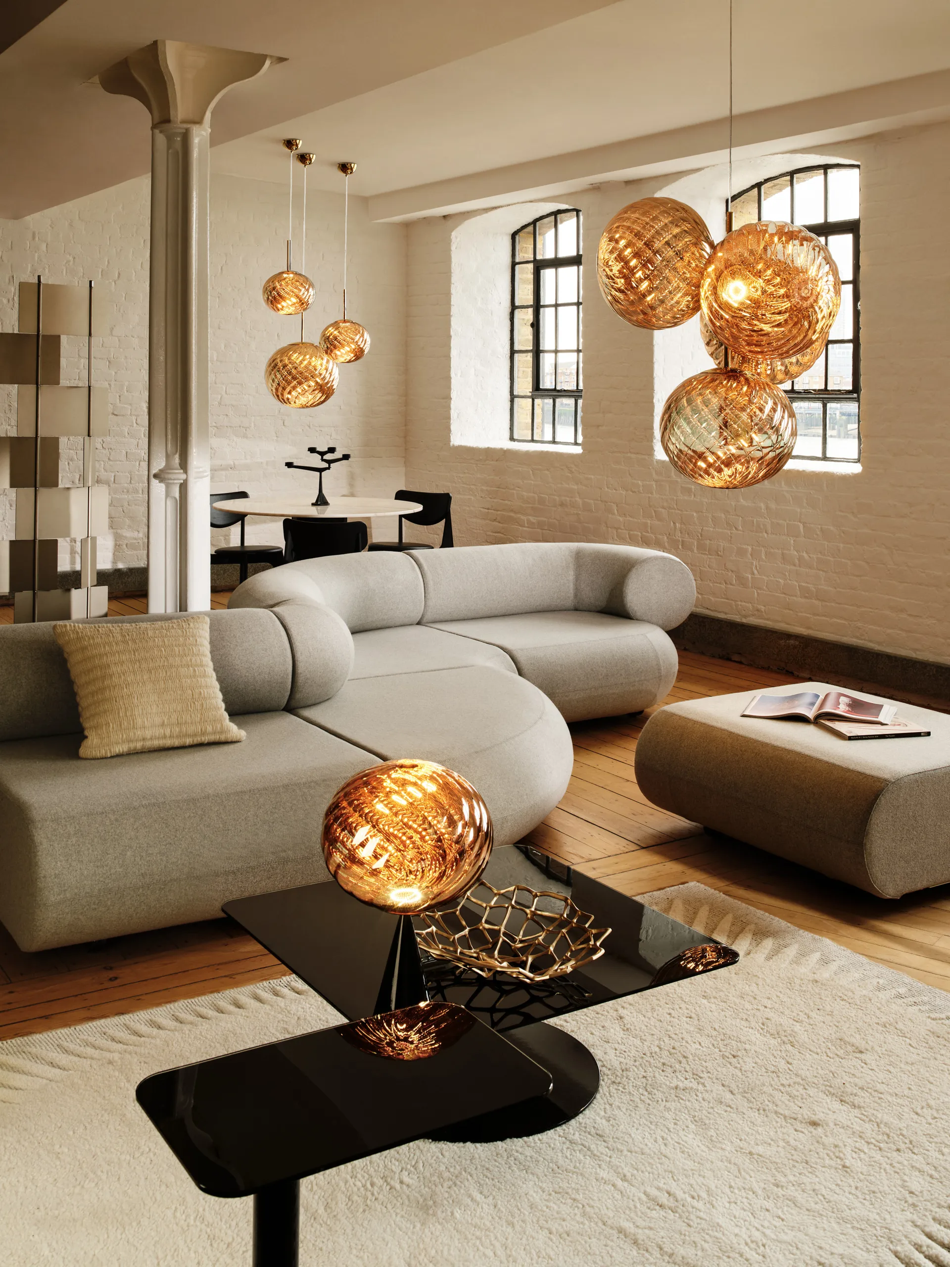 Whirl Pendelleuchte Ø45 cm, Gold Tom Dixon