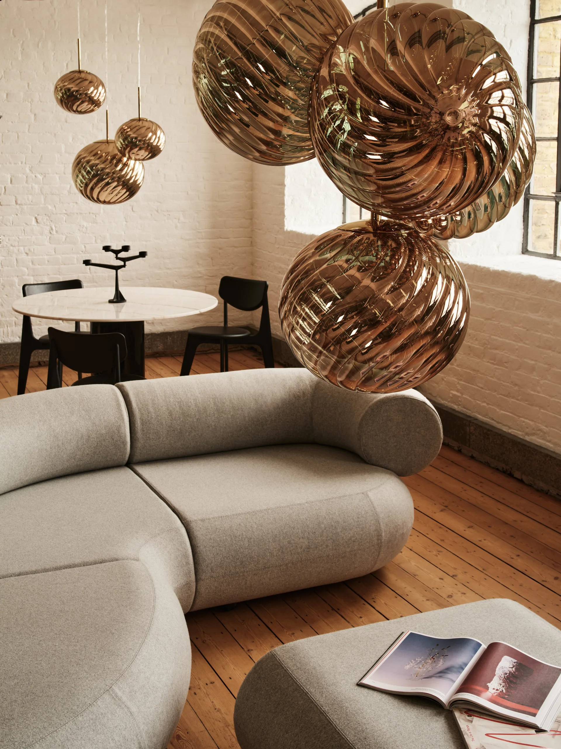 Whirl Pendelleuchte Ø45 cm, Gold Tom Dixon