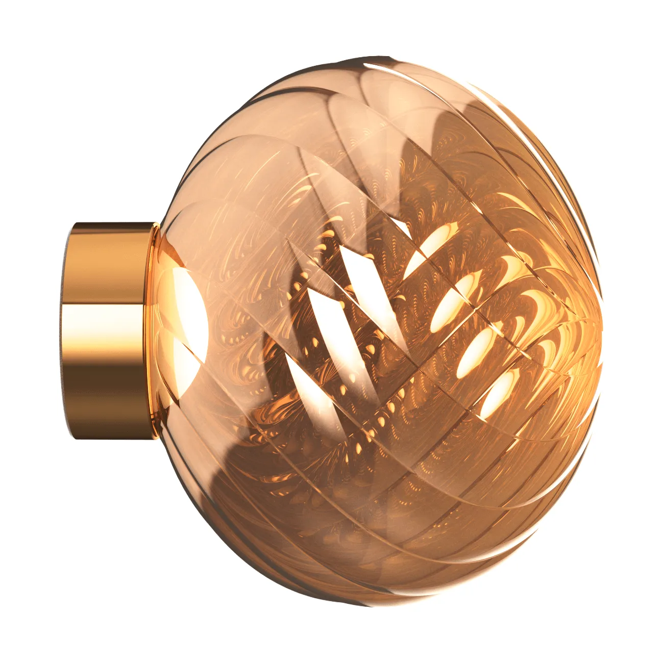 Whirl Wandleuchte Ø30 cm, Kupfer Tom Dixon
