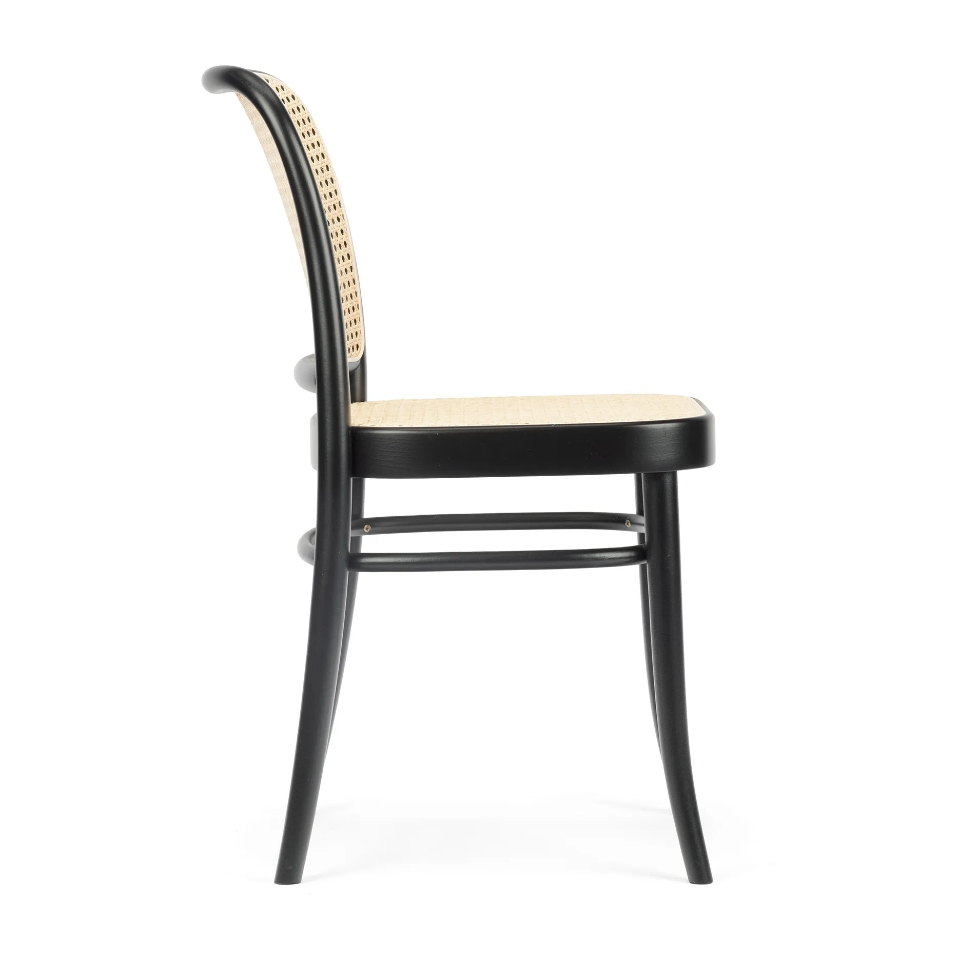 Ton no.811 Stuhl Rattan, Schwarzbets B123-New Rattan TON