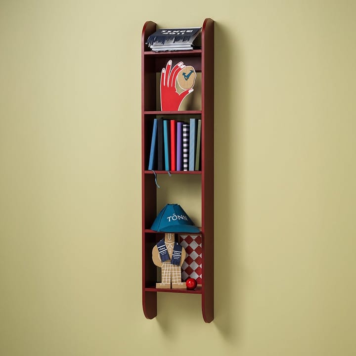 Flaneaur Wandregal 27x128 cm, Burgundy TÔNN furniture