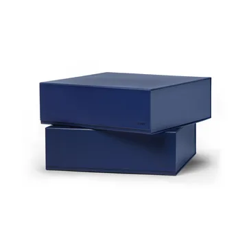 Pac box Aufbewahrungsbox - Midnight blue, groß 32,5x10,5x30 cm, 2-teilig - TÔNN furniture
