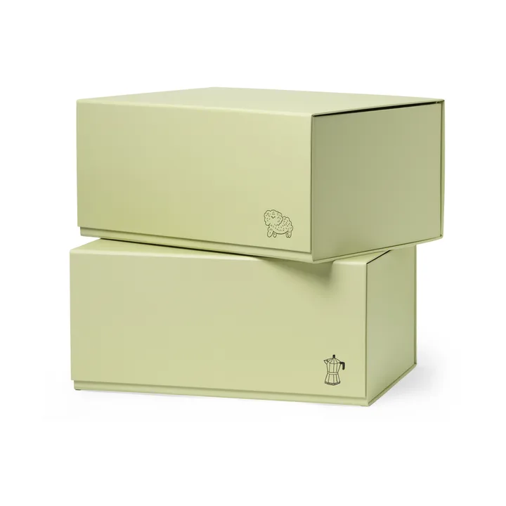 Pac box Aufbewahrungsbox - TÔNN x MAJASBOK Elderflower green, 2-teilig - TÔNN furniture
