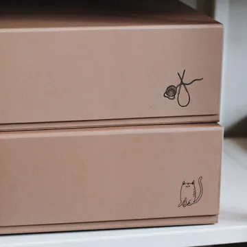 Pac box Aufbewahrungsbox - TÔNN x MAJASBOK Mocca, 32,5x10,5x30 cm, 2-teilig - TÔNN furniture