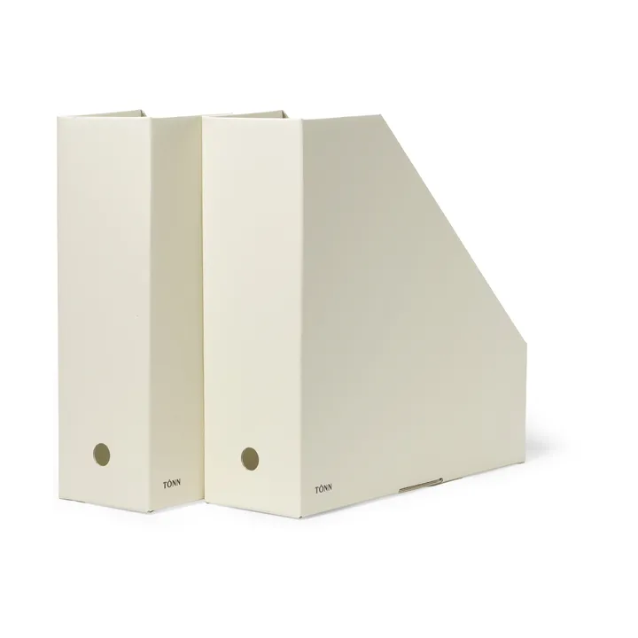Pia Zeitschriftensammler - Off-white, 10x31x30 cm, 2-teilig - TÔNN furniture