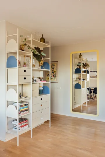 Portal Bücherregal 123 cm - Off-white - TÔNN furniture