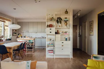 Portal Bücherregal 123 cm - Off-white - TÔNN furniture