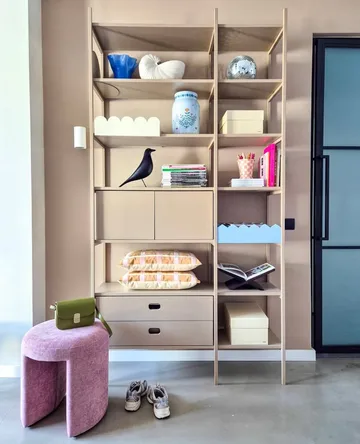 Portal Bücherregal, Camel, 123 cm - TÔNN furniture