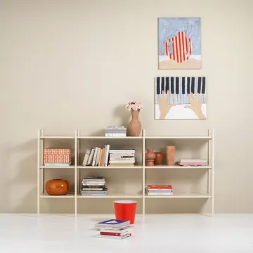 Portal Bücherregal Small, Off white, 201 cm - TÔNN furniture