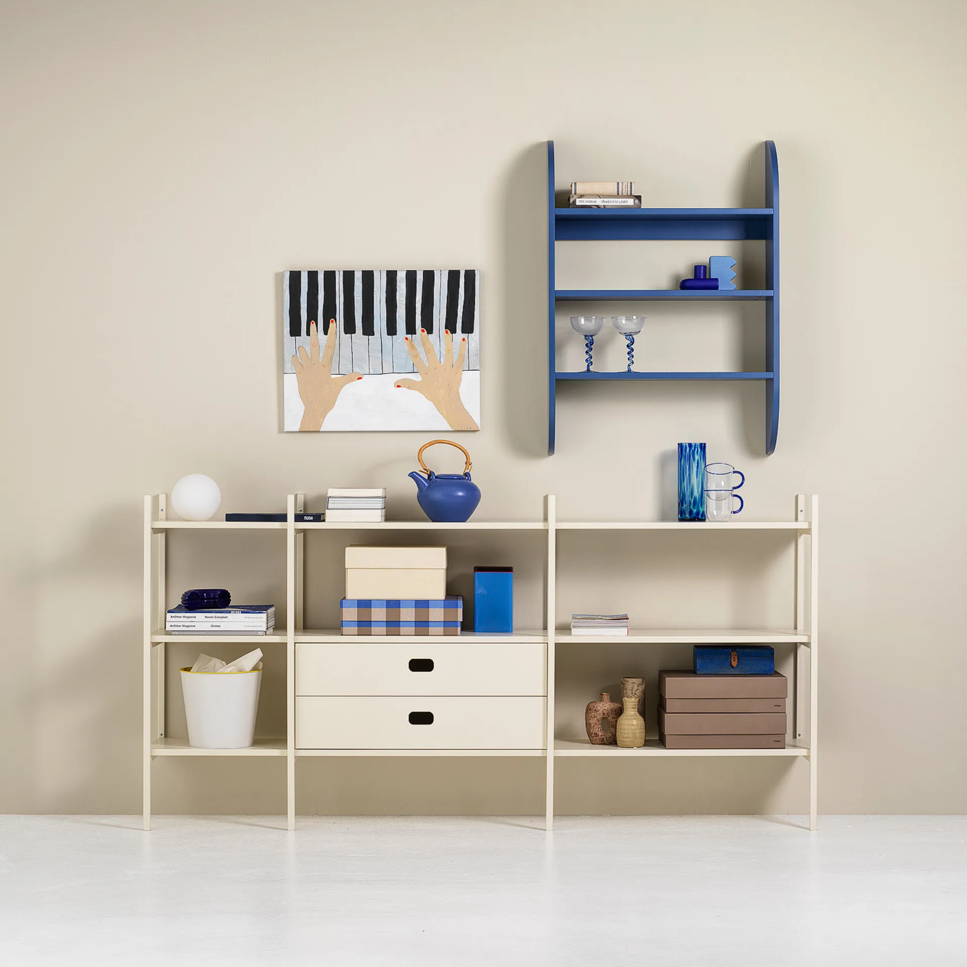 Portal Bücherregal Small, Off white, 201 cm TÔNN furniture