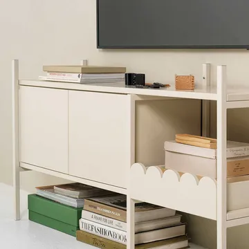 Portal TV-Bank 123 cm - Off-white - TÔNN furniture