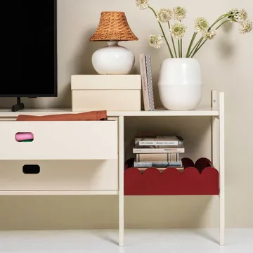Portal TV-Bank 201 cm - Off-white - TÔNN furniture