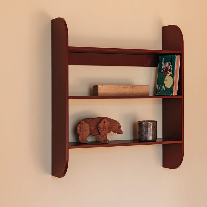 Strapats Wandregal 62x73,6 cm, Burgundy TÔNN furniture