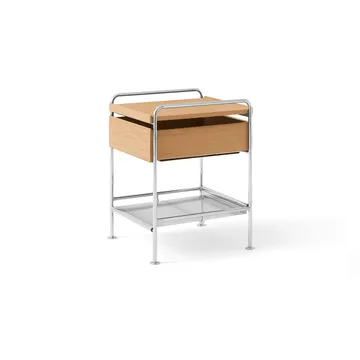 Alima NDS3 Beistelltisch - Lackierte Eiche-Chrome - &Tradition