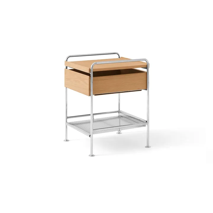 Alima NDS3 Beistelltisch - Lackierte Eiche-Chrome - &Tradition