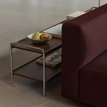 Alima NDS4 Regalkonsole - Lackierte Walnuss-Chrome, 162x42x38 cm - &Tradition