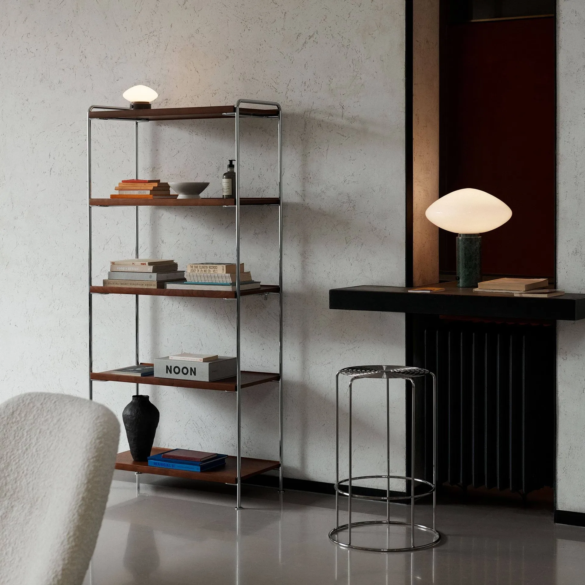Alima NDS6 Regal, Lackierte Walnuss-Chrome &Tradition