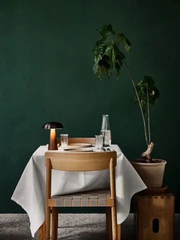 Betty TK1 Stuhl, Eiche-naturgeflochtene Leinenband-Sitzfläche, 2er Pack - &Tradition