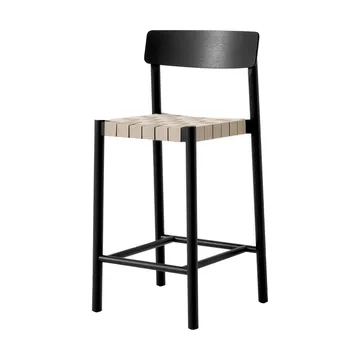 Betty TK12 Counter Chair Barstuhl 65 cm - Naturfarbenes leinen-schwarz lackierte esche - &Tradition