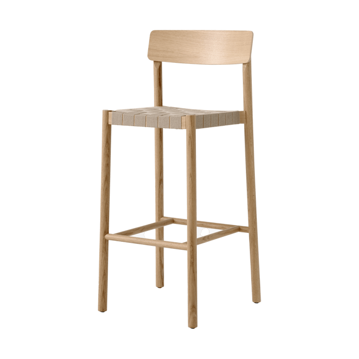 Betty TK15 Bar Chair Barstuhl 75 cm - Lackierte eiche-naturfarbenes leinen - &Tradition