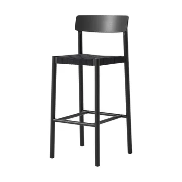 Betty TK15 Bar Chair Barstuhl 75 cm - Schwarz lackierte esche-schwarzes leinen - &Tradition