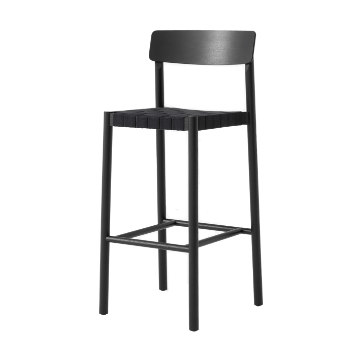 Betty TK15 Bar Chair Barstuhl 75 cm - Schwarz lackierte esche-schwarzes leinen - &Tradition