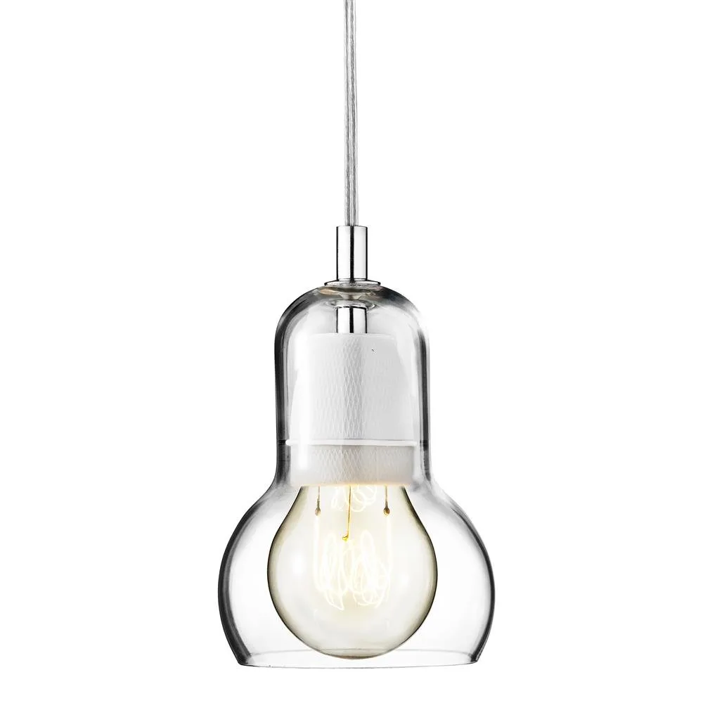 Bulb SR1 Pendelleuchte, Transparentes Kabel &Tradition