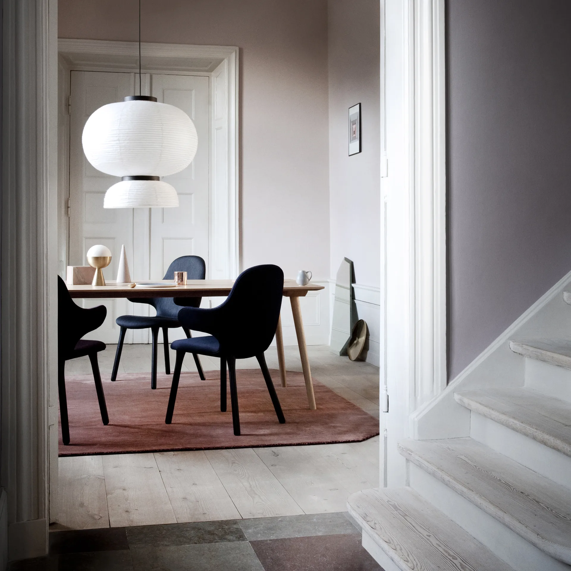 Catch JH1 Stuhl, Balder 782 dark blue-Eiche schwarz &Tradition