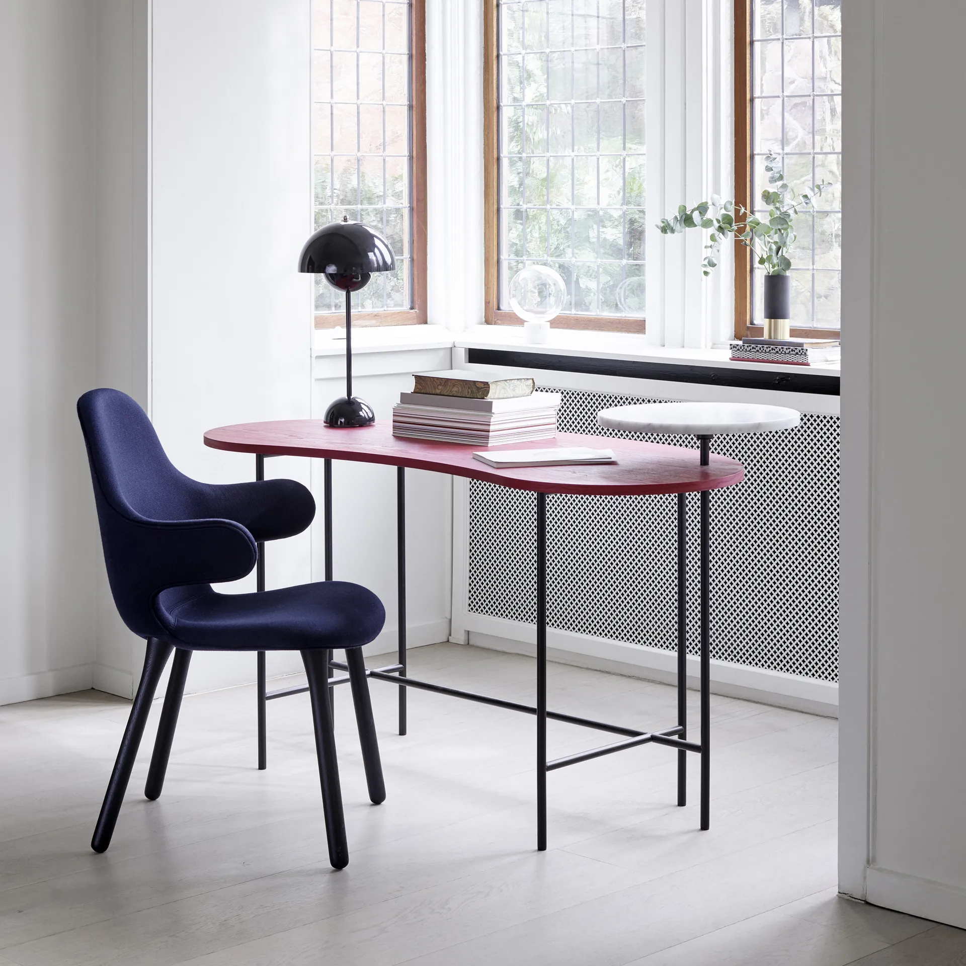 Catch JH1 Stuhl, Balder 782 dark blue-Eiche schwarz &Tradition