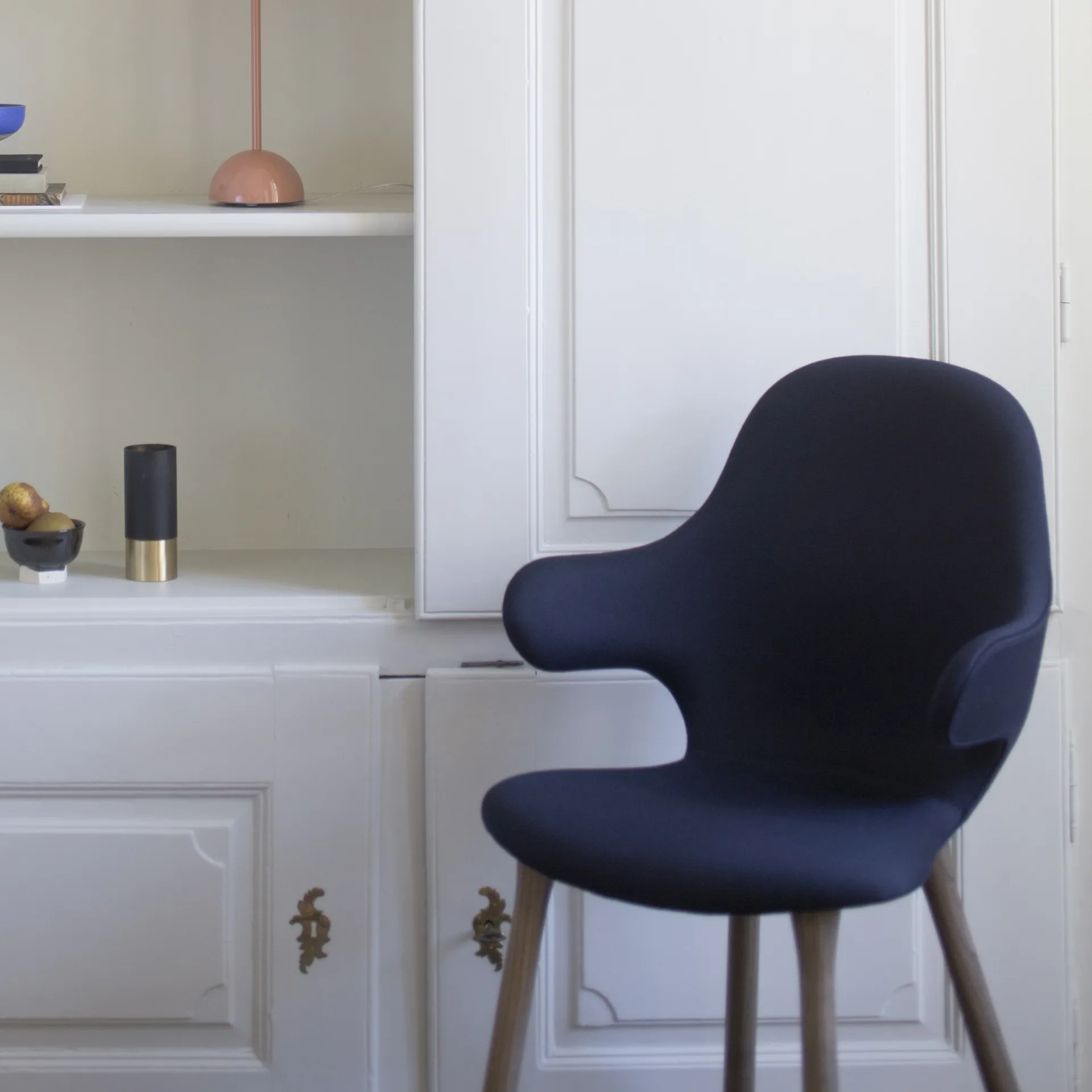 Catch JH1 Stuhl, Balder 782 dark blue-Eiche schwarz &Tradition