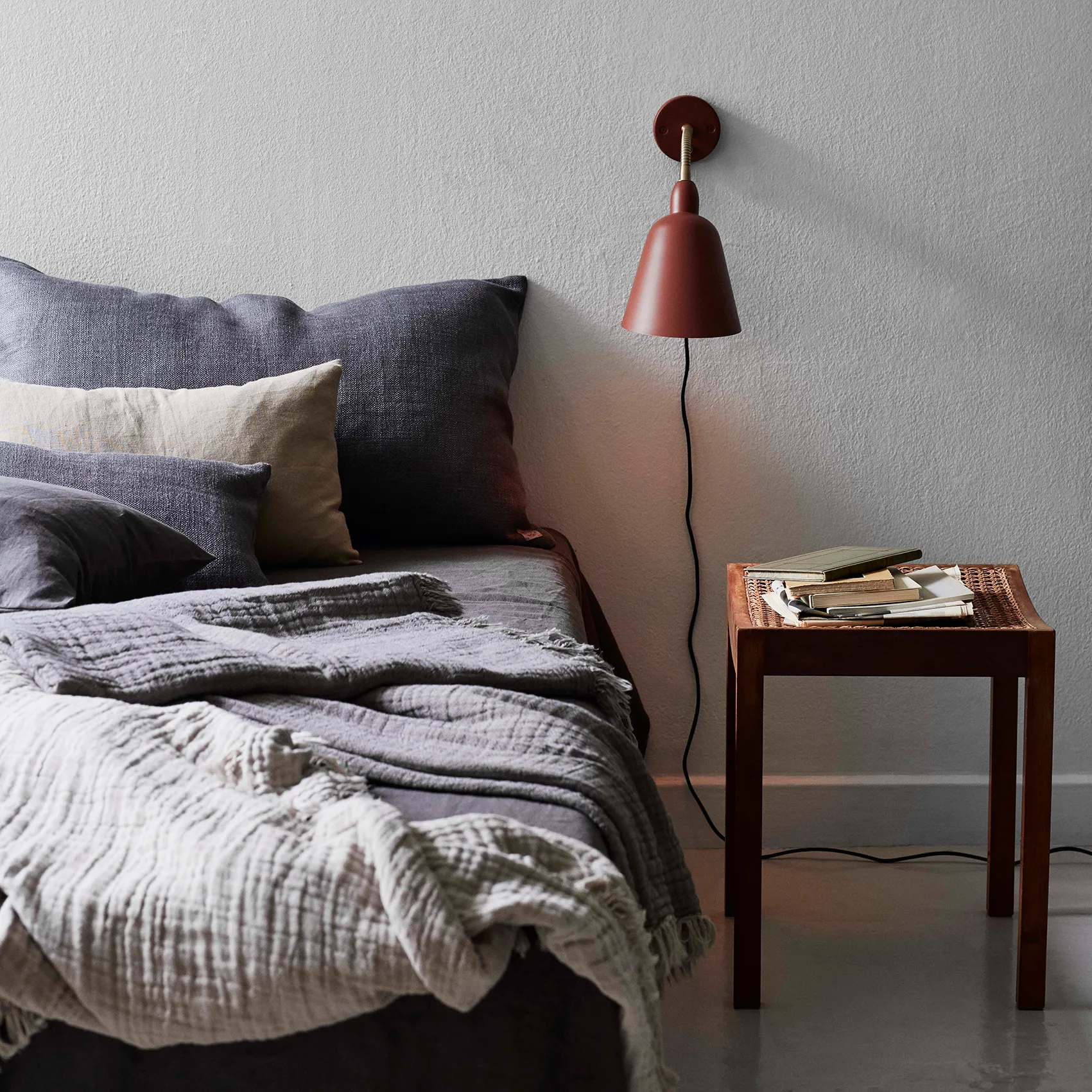 Collect Baumwolldecke SC32 140 x 210cm, Cloud & Milk (beige-weiß) &Tradition