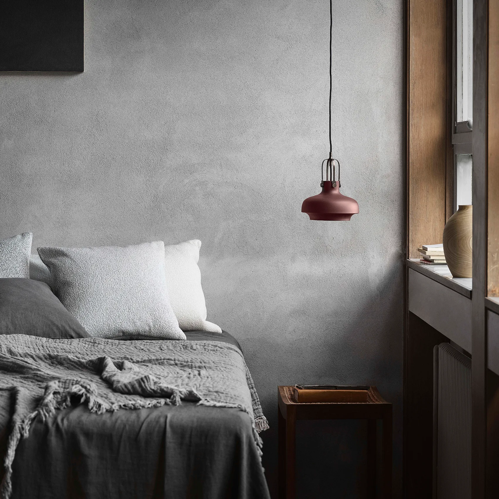 Collect Baumwolldecke SC32 140 x 210cm, Cloud & Slate (beige-grau) &Tradition