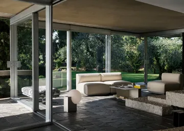 Develius EV3 Couchtisch - Steel ivory, Ø89x40 cm - &Tradition