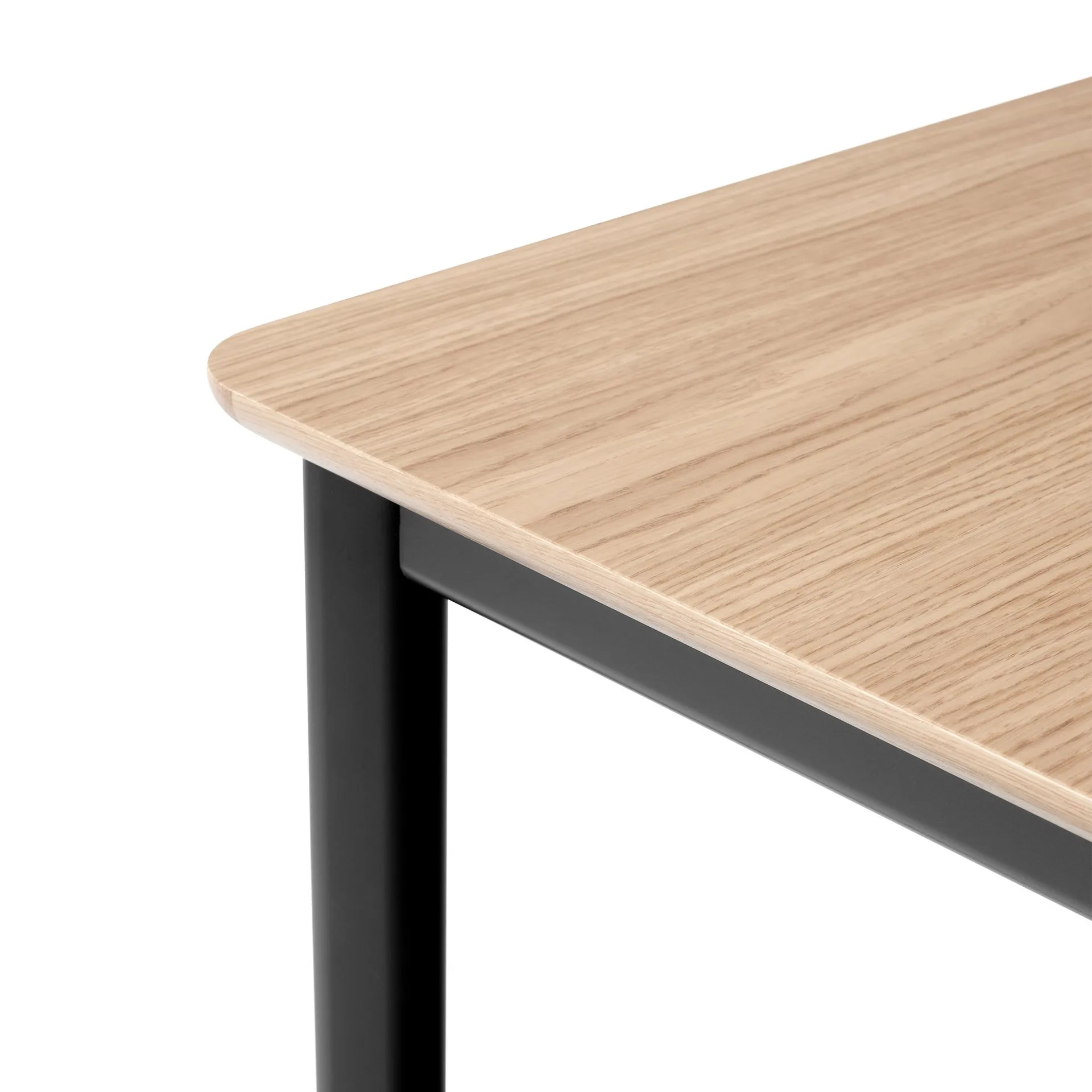 Drip HW117 Esstisch 103x253 cm, Black frame-clear lacq. oak &Tradition