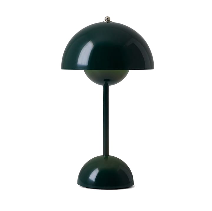 Flowerpot portable Tischleuchte VP9, Dark green &Tradition