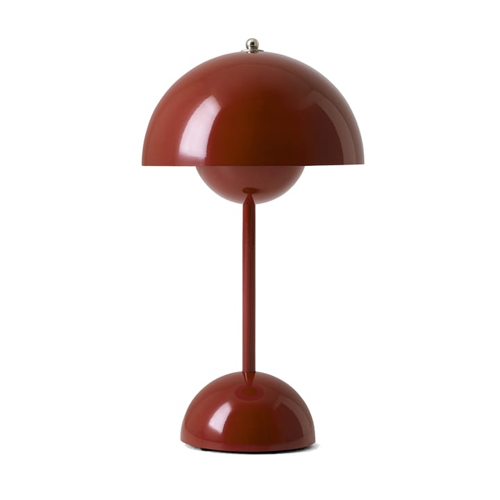 Flowerpot portable Tischleuchte VP9, Red brown &Tradition