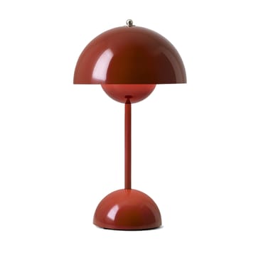 Flowerpot portable Tischleuchte VP9 - Red brown - &Tradition
