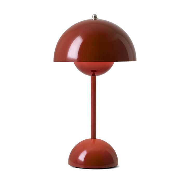 Flowerpot portable Tischleuchte VP9, Red brown &Tradition