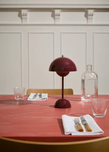 Flowerpot portable Tischleuchte VP9 - Vermilion red - &Tradition