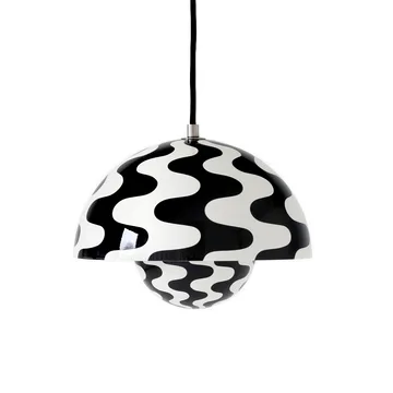 Flowerpot VP1 Pendelleuchte - Black-white pattern - &Tradition